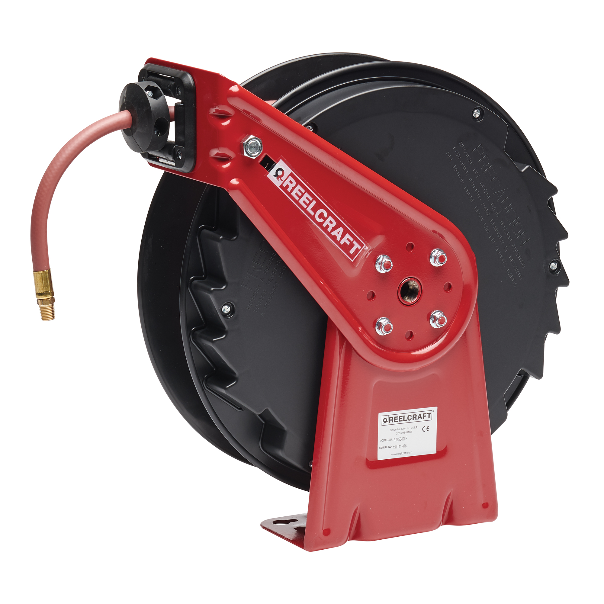 REELCRAFT RT450-OLP Hose Reel, Inner Diameter 1/4 Inch, Hose Length 50 Feet | AM2JJY