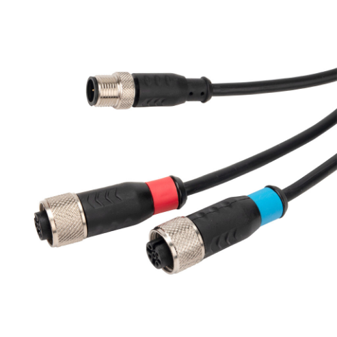Muting Receiver Cable, 5-Pin M12 Quick-Disconnect To 5-Pin M12 Quick-Disconnects, 5-Pole