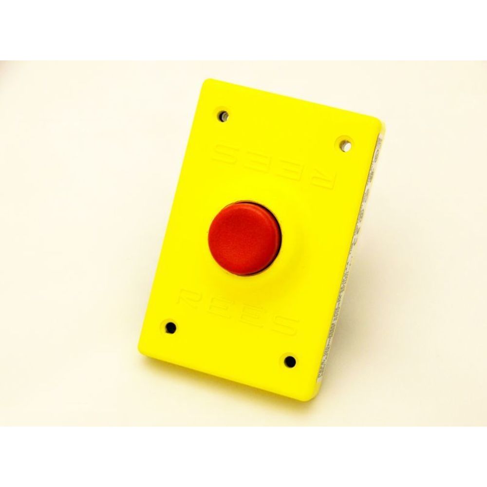 REES 00294-002 Push Button, Plastic, Plunger, Red | AX3KQR