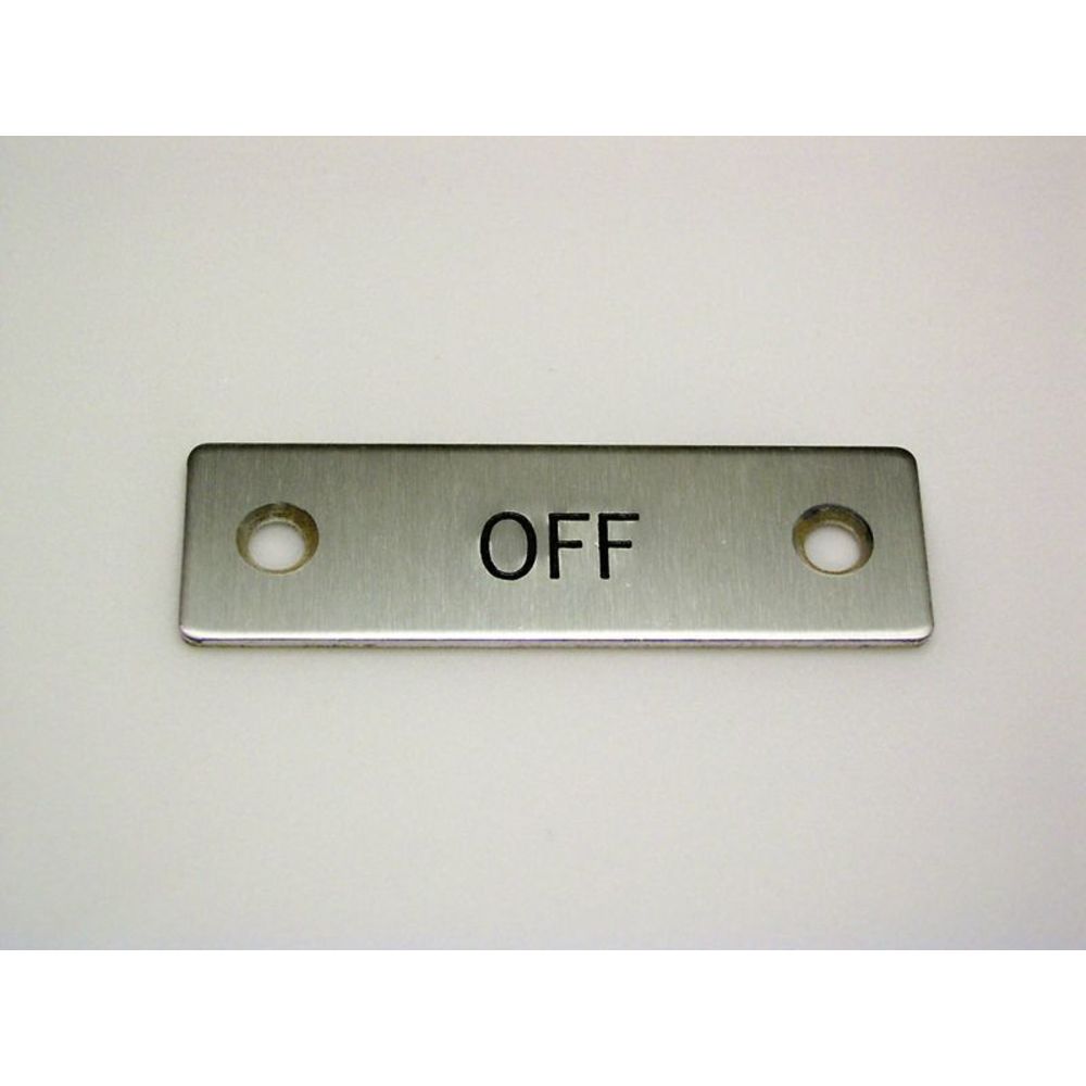 REES 09001-002 Legend Plate, Standard, Off | AX3LEL