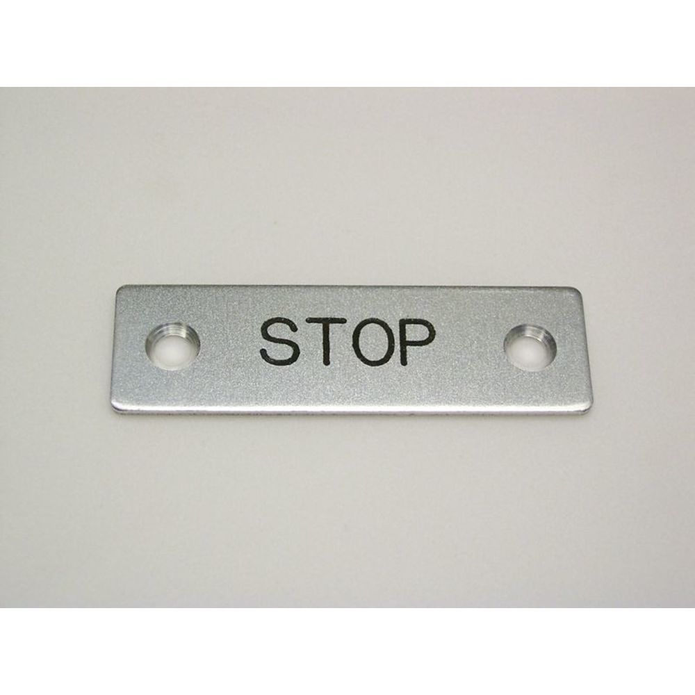 REES 09001-003 Legend Plate, Standard, Stop | AX3LEM