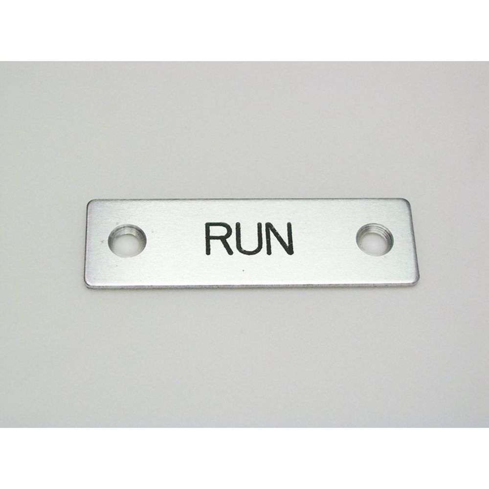 REES 09001-007 Legend Plate, Standard, Run | AX3LER