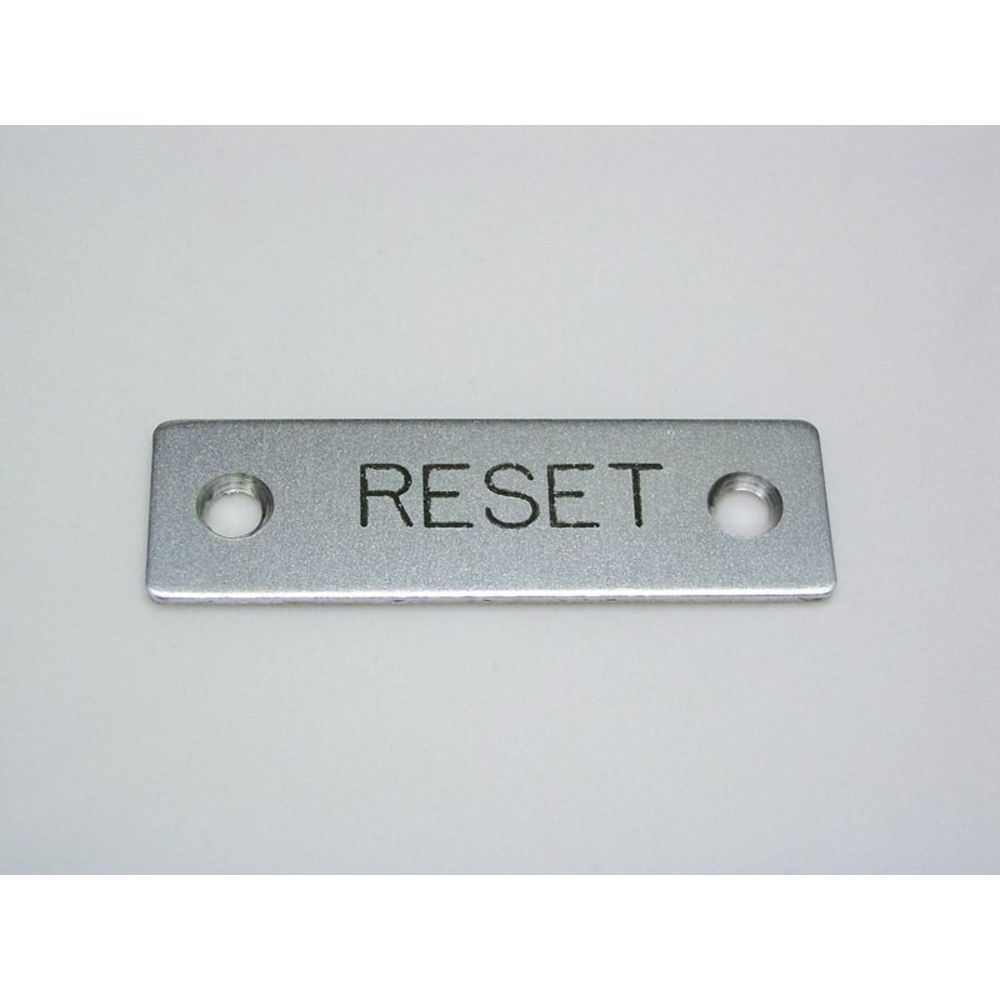 REES 09001-009 Legend Plate, Standard, Reset | AX3LEU