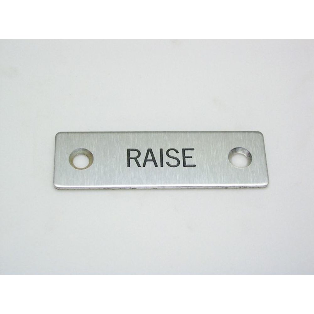 REES 09001-015 Legend Plate, Standard, Raise | AX3LFA