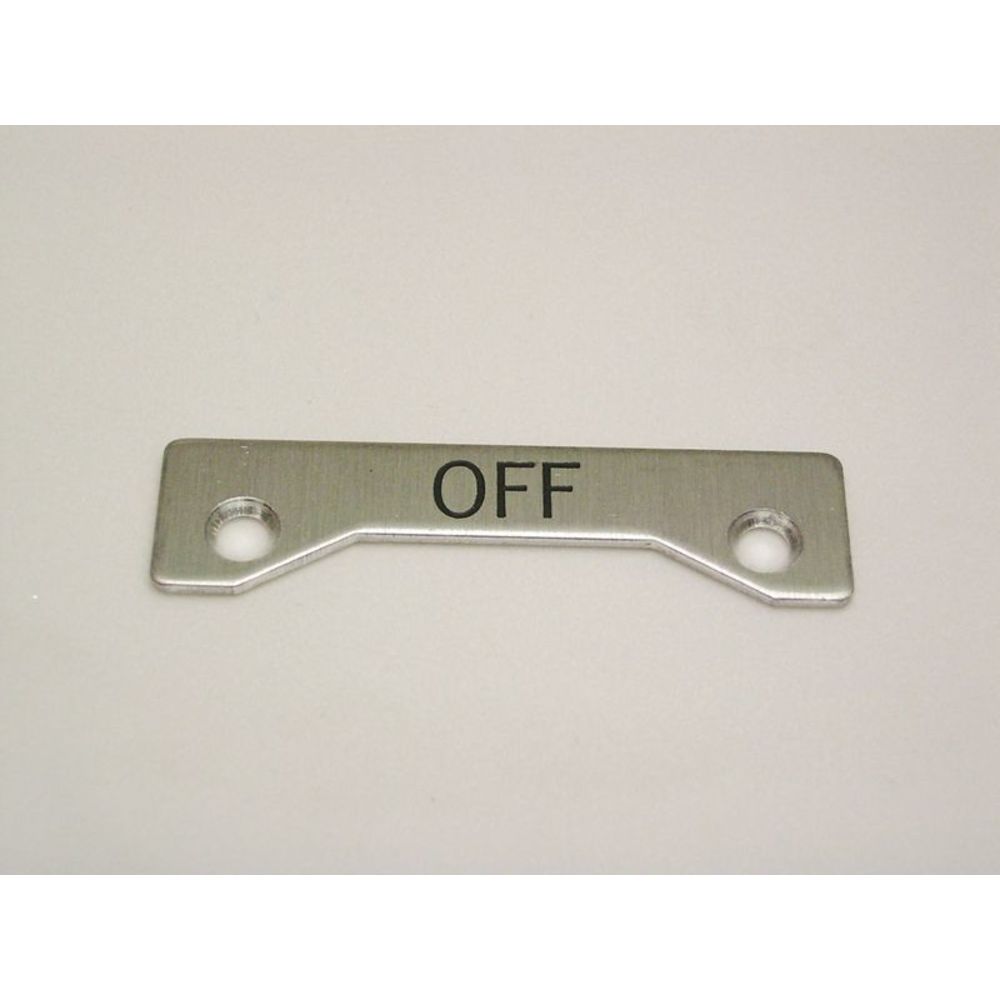 REES 09002-002 Legend Plate, Standard, Off | AX3LFH