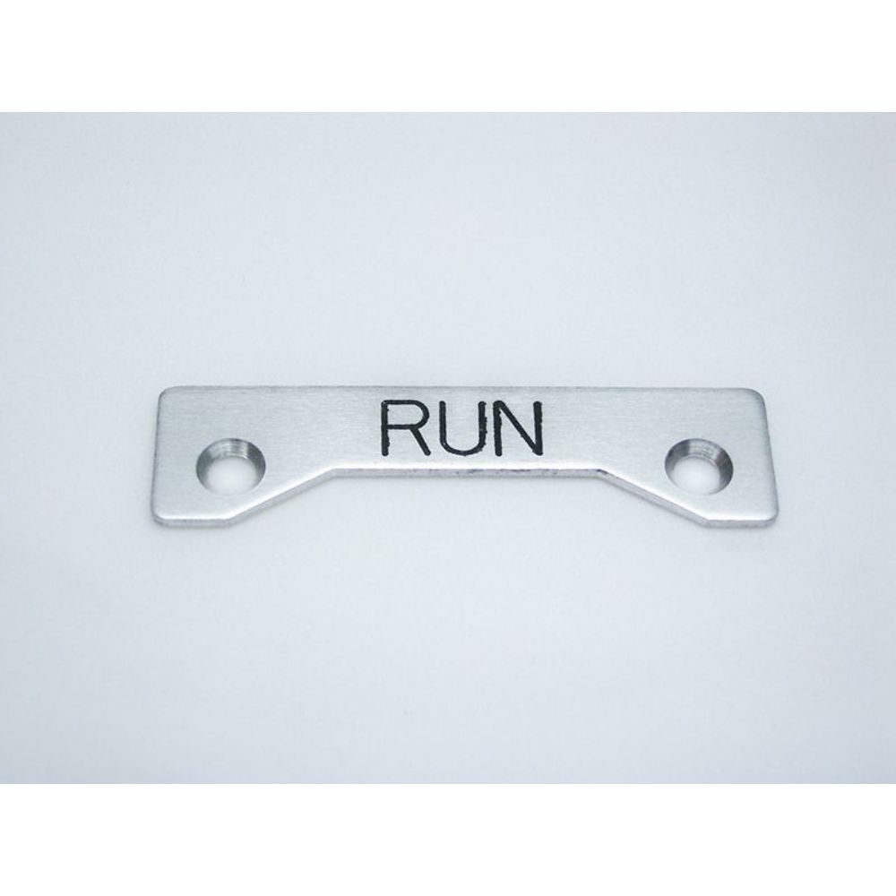 REES 09002-007 Legend Plate, Standard, Run | AX3LFN