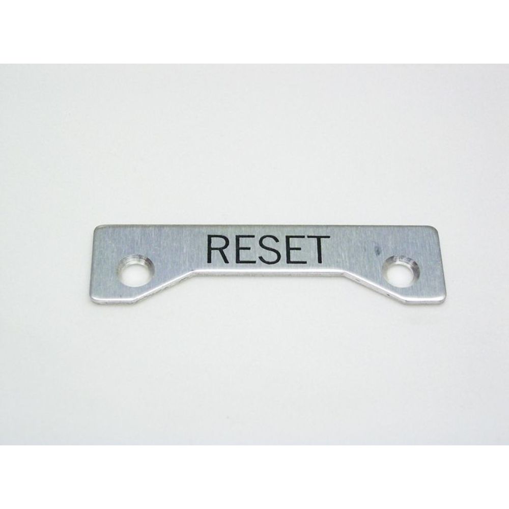 REES 09002-009 Legend Plate, Standard, Reset | AX3LFQ