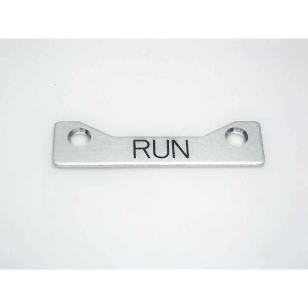 REES 09003-007 Legend Plate, Standard, Run | AX3LGL