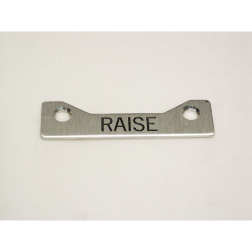 REES 09003-015 Legend Plate, Standard, Raise | AX3LGV