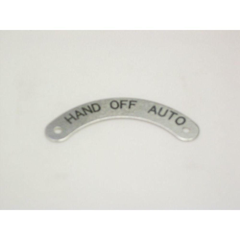 REES 09005-042 Legend Plate, Standard, Hand-off-auto | AX3LHG