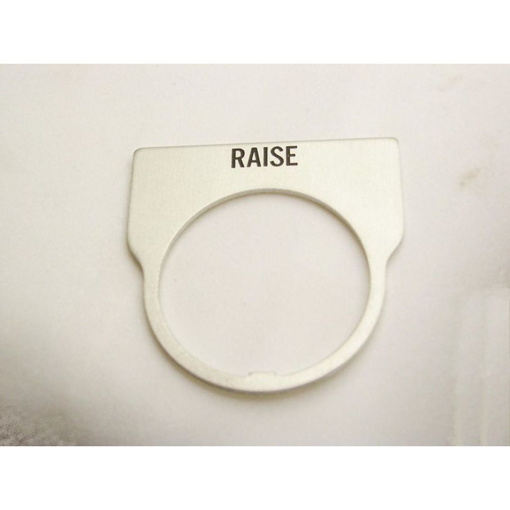 REES 09014-015 Legend Plate, Standard, Raise, Clear | AX3LKA