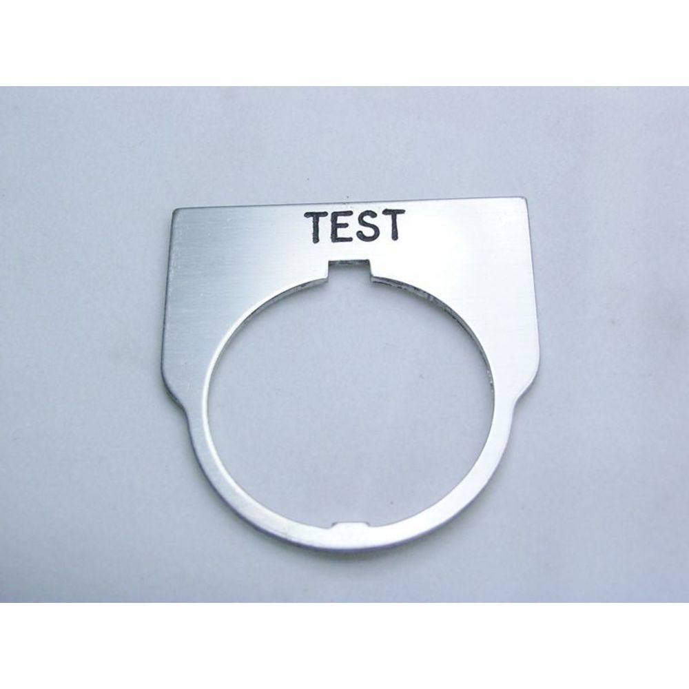 REES 09014-027 Legend Plate, Standard, Test, Clear | AX3LKN