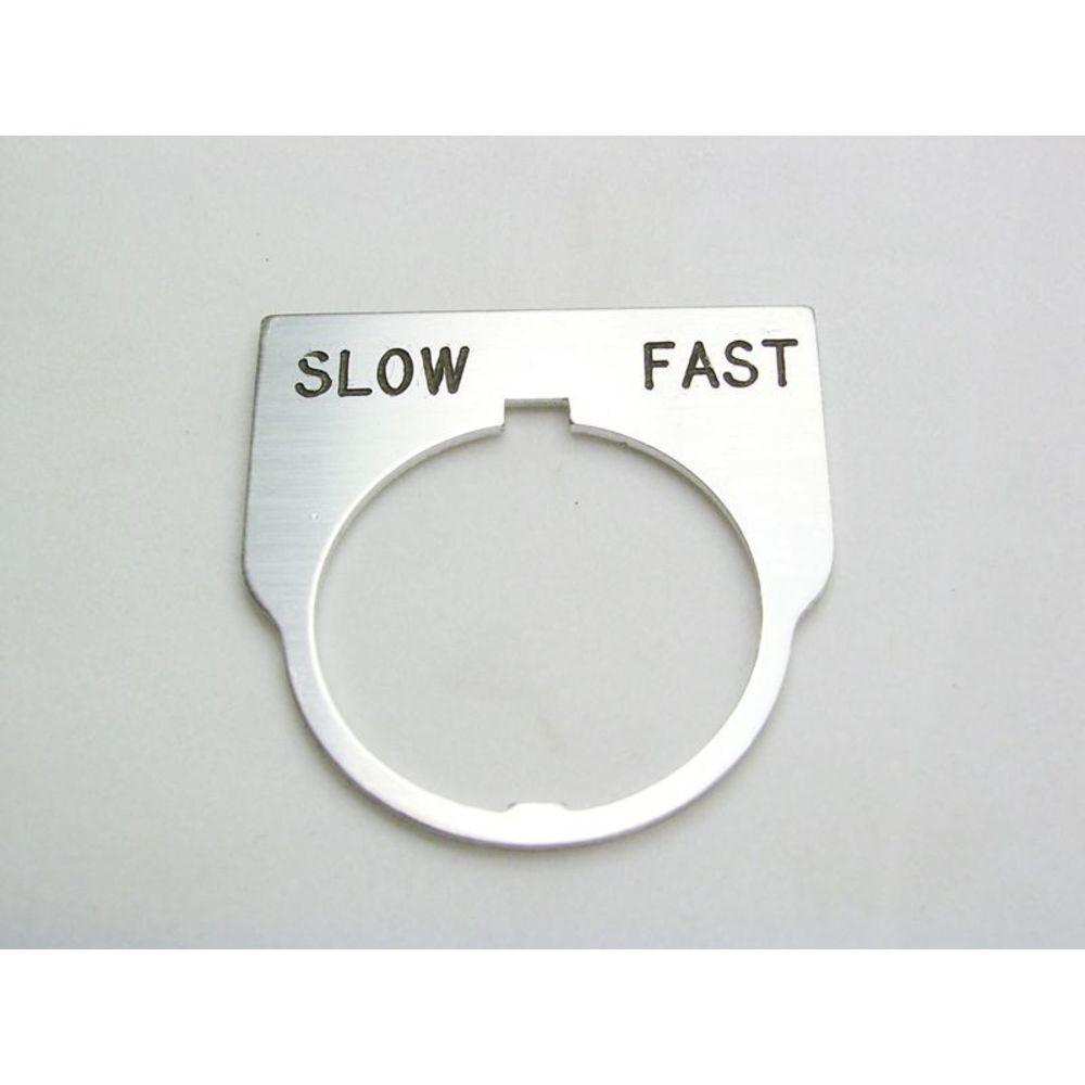 REES 09014-038 Legend Plate, Standard, Slow-fast, Clear | AX3LLA