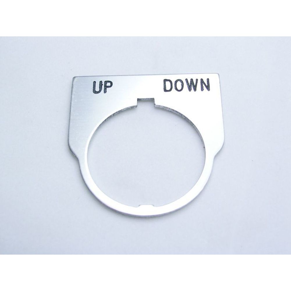 REES 09014-039 Legend Plate, Standard, Up-down, Clear | AX3LLB