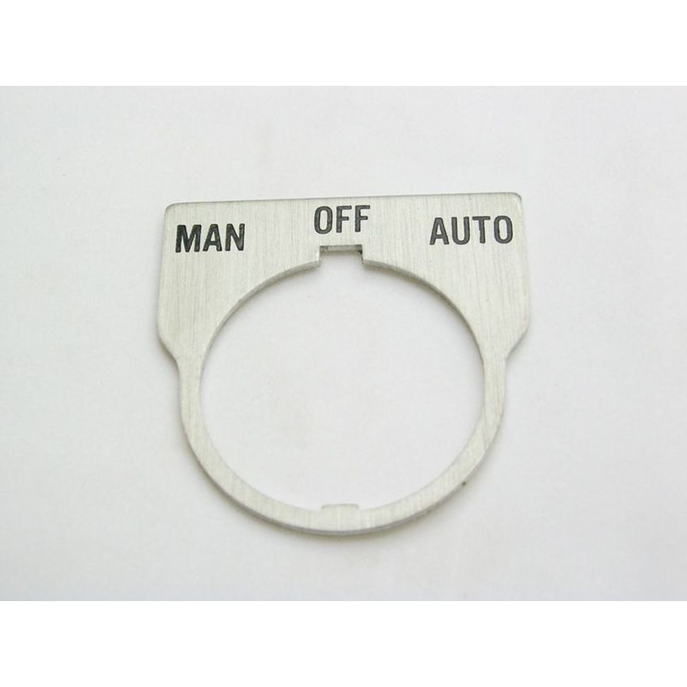 REES 09014-043 Legend Plate, Standard, Man-off-auto, Clear | AX3LLF