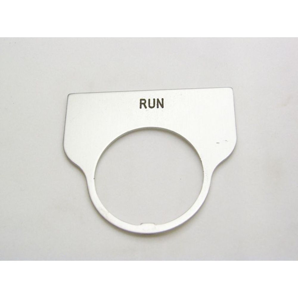 REES 09017-007 Legend Plate, Standard, Run, Clear | AX3LMC