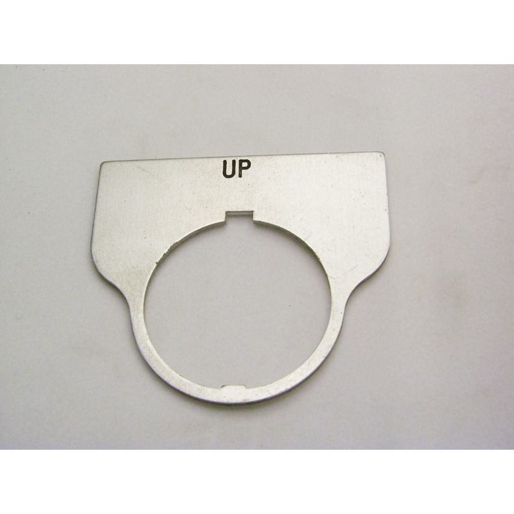 REES 09017-013 Legend Plate, Standard, Up, Clear | AX3LMJ