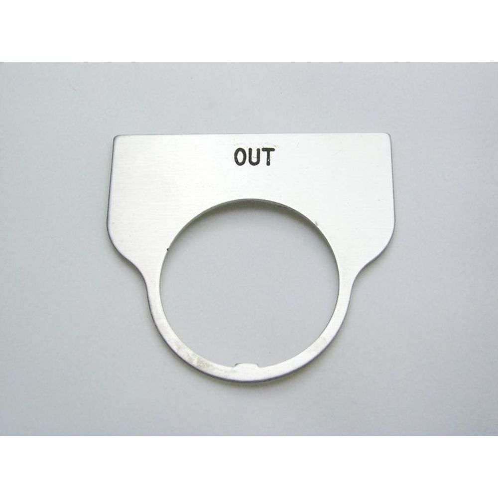 REES 09017-020 Legend Plate, Standard, Out, Clear | AX3LMR