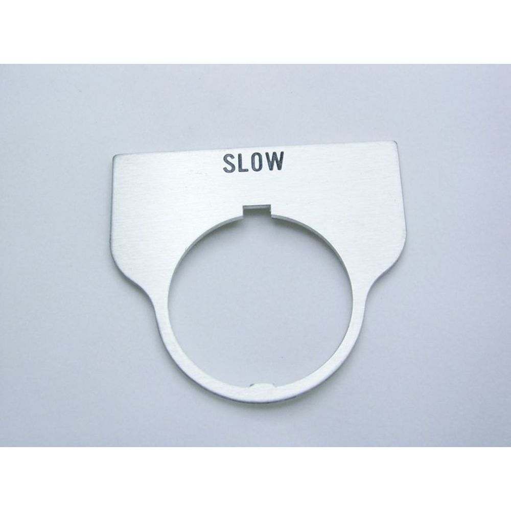 REES 09017-025 Legend Plate, Standard, Slow, Clear | AX3LMX