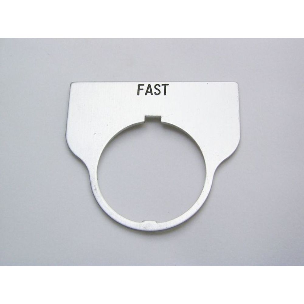 REES 09017-026 Legend Plate, Standard, Fast, Clear | AX3LMY