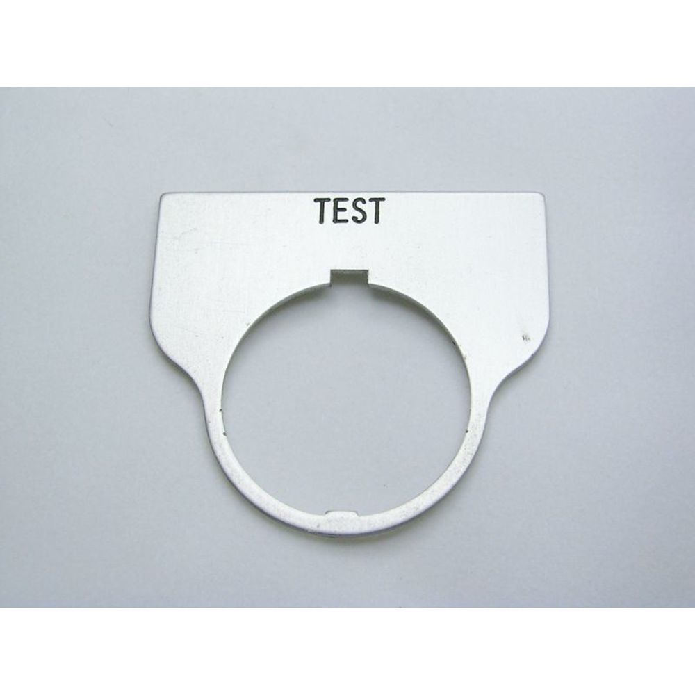 REES 09017-027 Legend Plate, Standard, Test, Clear | AX3LMZ