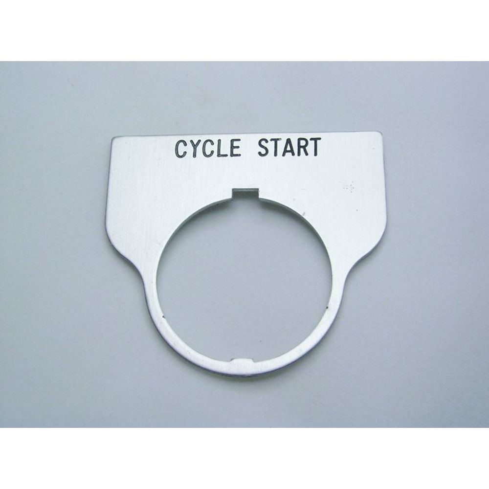 REES 09017-028 Legend Plate, Standard, Cycle Start, Clear | AX3LNA