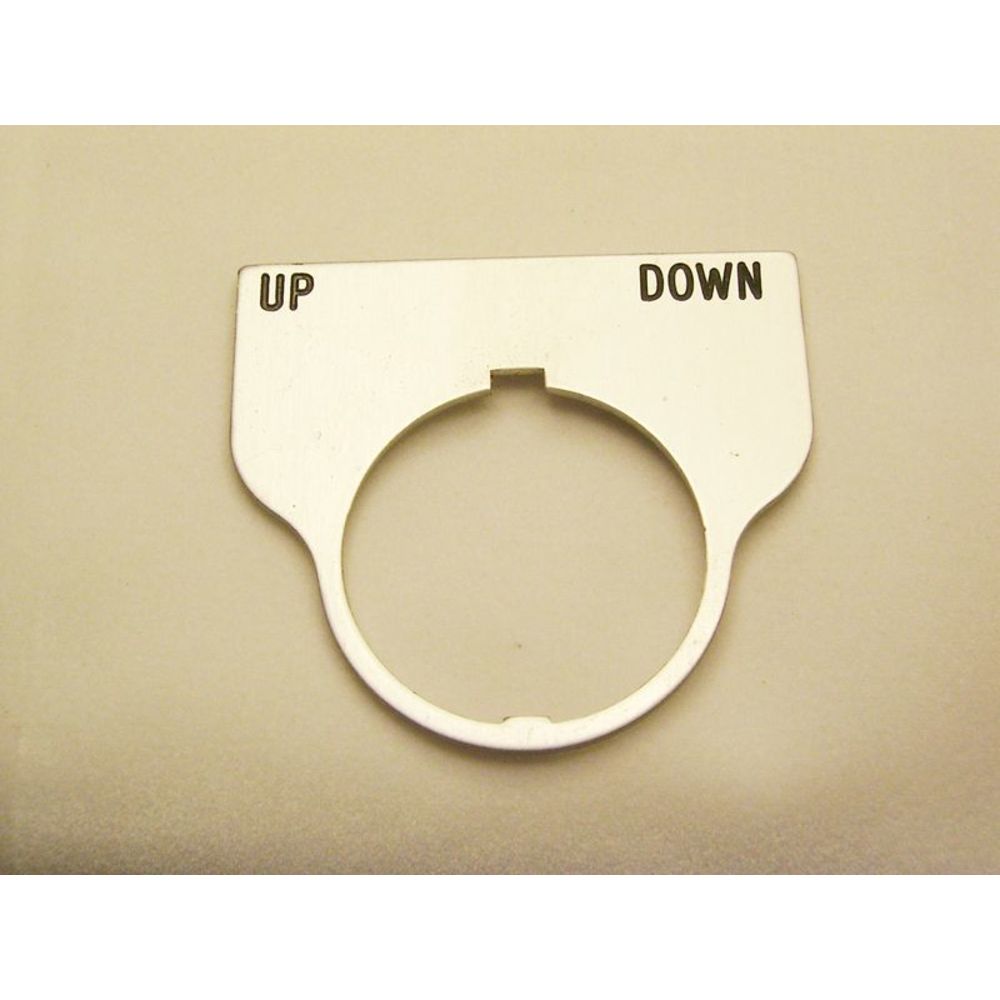 REES 09017-039 Legend Plate, Standard, Up-down, Clear | AX3LNM