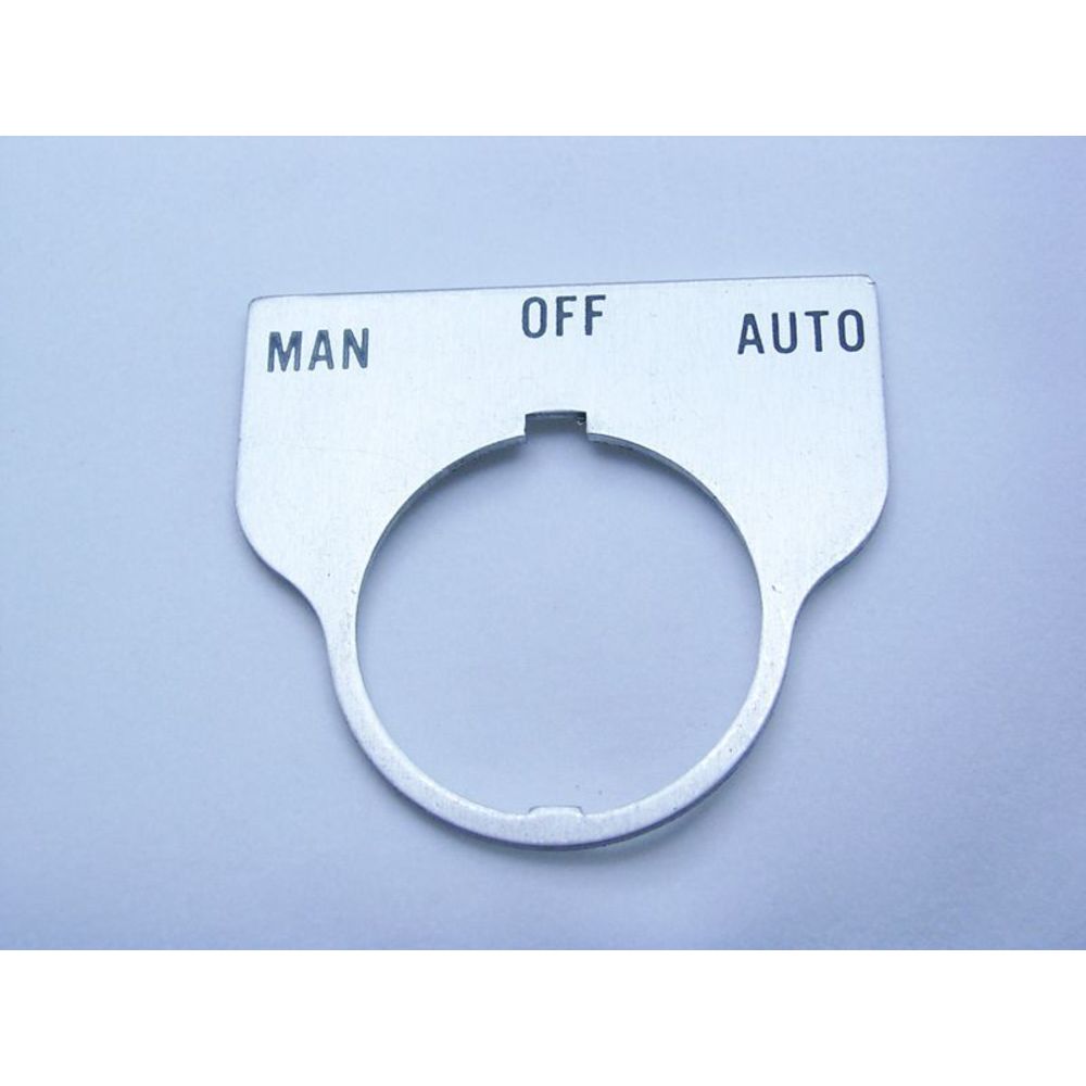 REES 09017-043 Legend Plate, Standard, Man-off-auto, Clear | AX3LNR