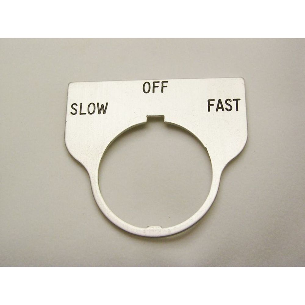 REES 09017-047 Legend Plate, Standard, Slow-off-fast | AX3LNW