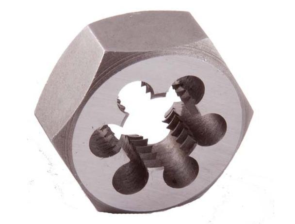 REGAL 046232AS Hex Rethreading Die, 1-1/2-12 Size, High Speed Steel, Bright | CN6WRC