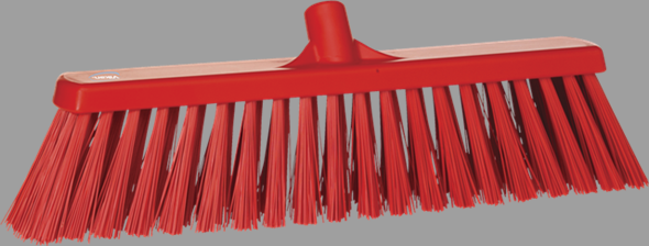 Heavy-duty Floor Broom Head 19 Inch Red