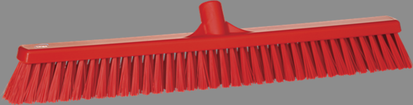 Wide Floor Broom Head 24 Inch Length Red