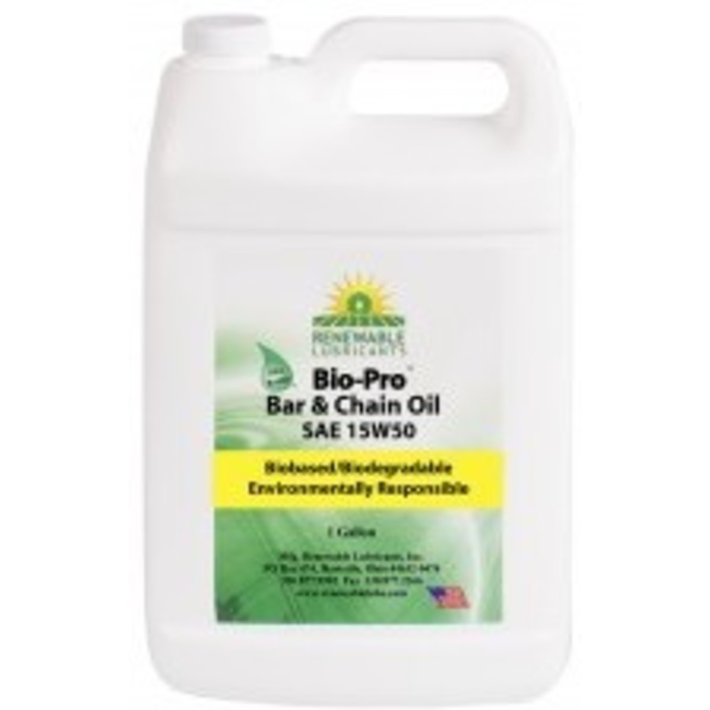 RENEWABLE LUBRICANTS 80613 Bio Pro Bar & Chain Oil, Grade 15w50, 1 Gallon Capacity, 4pk | CD3ZTQ