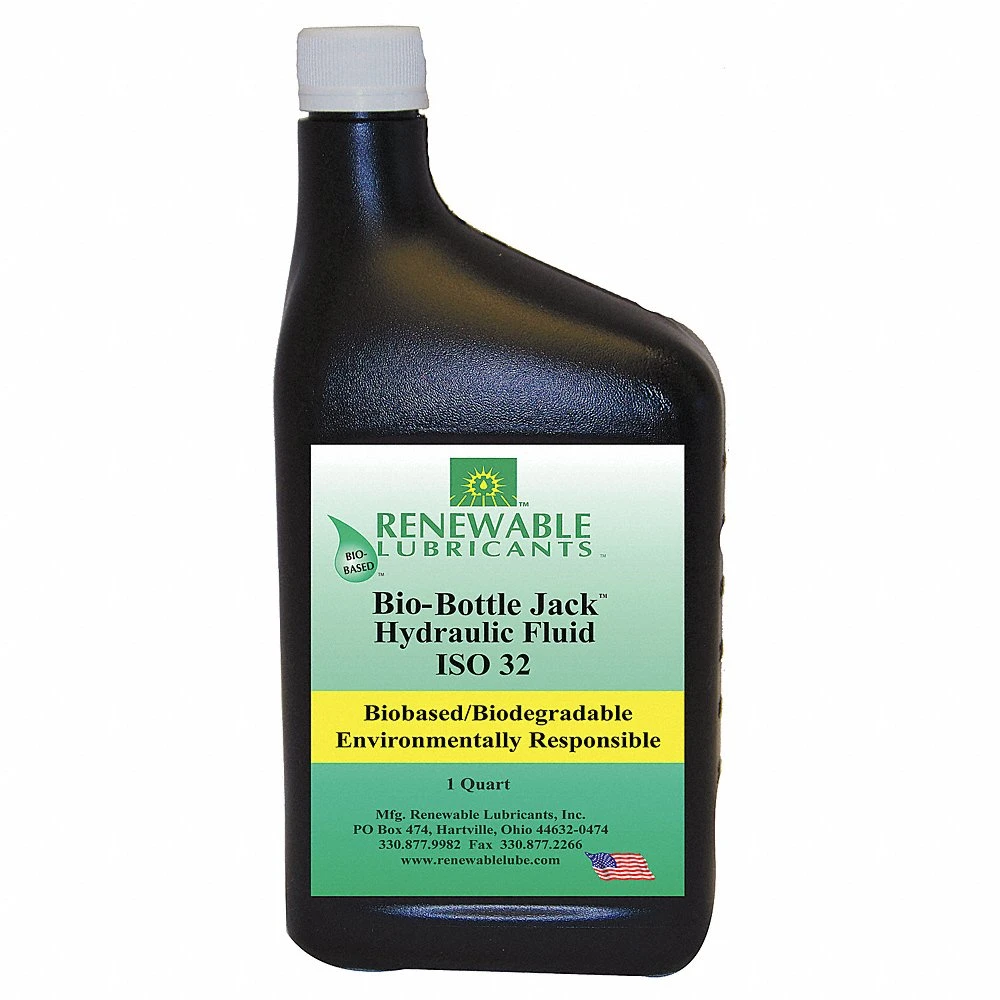 RENEWABLE LUBRICANTS 81631 Bio Bottle Jack Oil, 1 Quart Capacity, 12pk | CD3ZZL