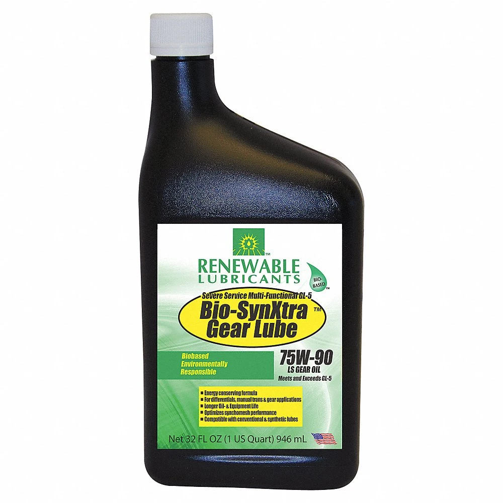 RENEWABLE LUBRICANTS 82121 Bio Synxtra Ls Gear Oil, Grade 75w90, Gl5, 1 Quart Capacity, 12pk | CD4ACV