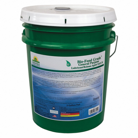 RENEWABLE LUBRICANTS 87014 Bio Food Lubricant, Grade 20, Pail 5 Gallon Capacity | CD4BLL