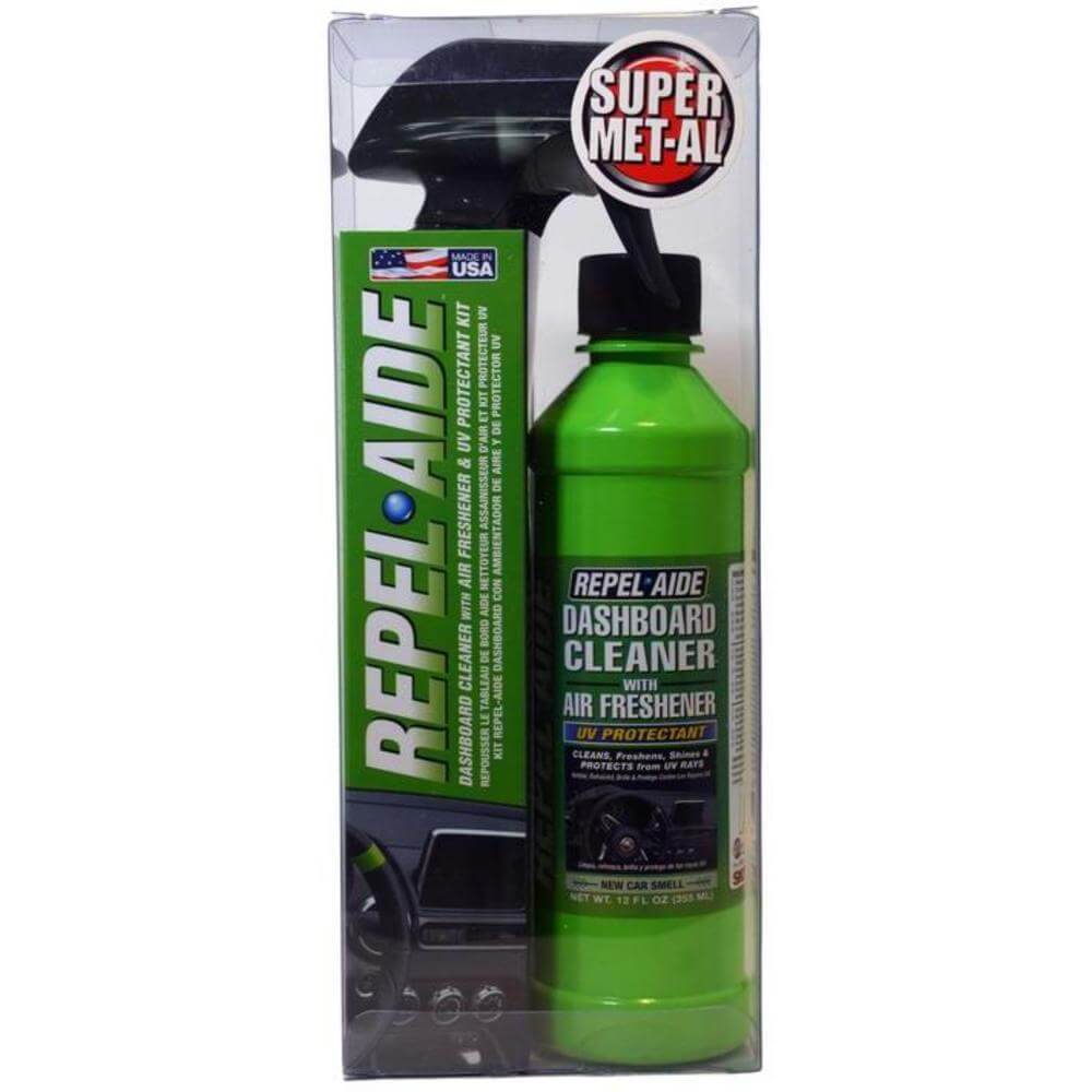 Repel Aide Dashboard Cleaner with UV Protectant and Fresh Scent New Car Smell