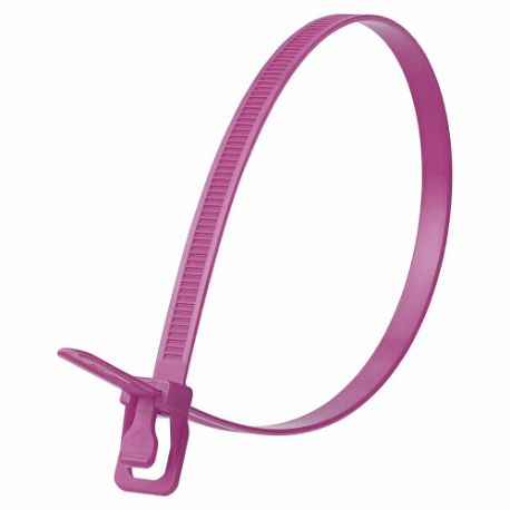 RETYZ WKT-S14PR-HA Releasable Cable Tie, 14 Inch Length, Purple, Max. 100 mm Bundle Dia, 20 PK | CT8ZQQ 800ER2