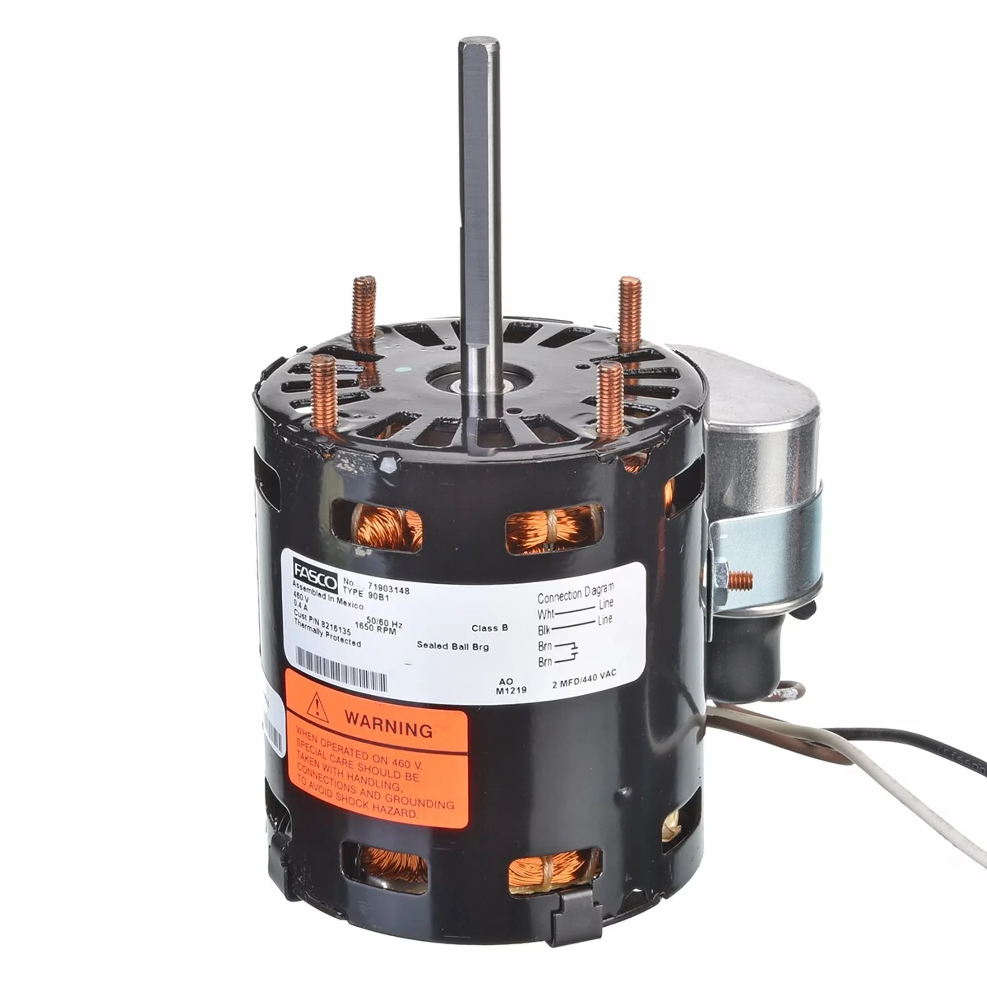 Motor, 1/15 HP, PSC 460/1/50-60