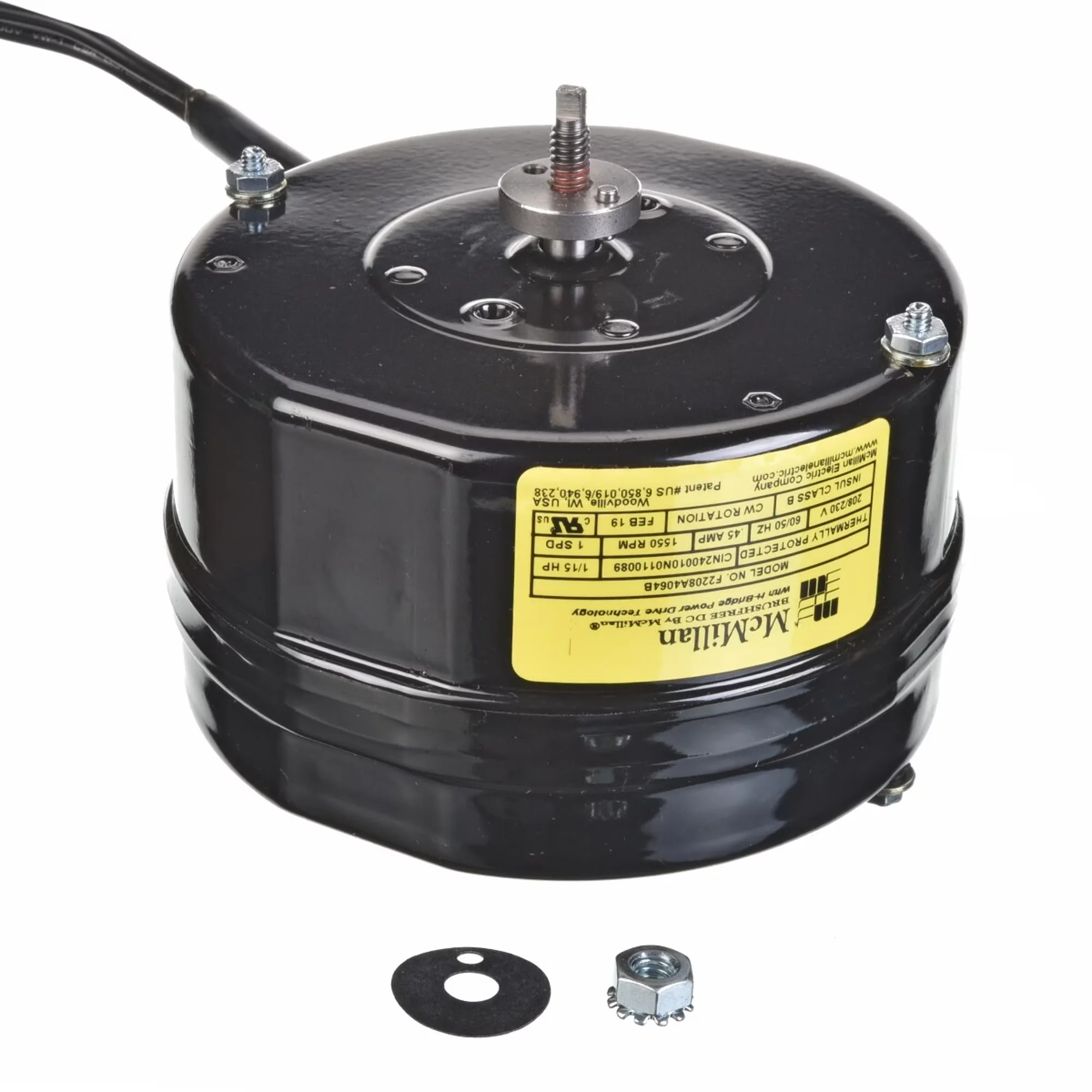 Motor, ECM, 230V, 1/15HP, 1550RPM, BFDC, Single-Pack
