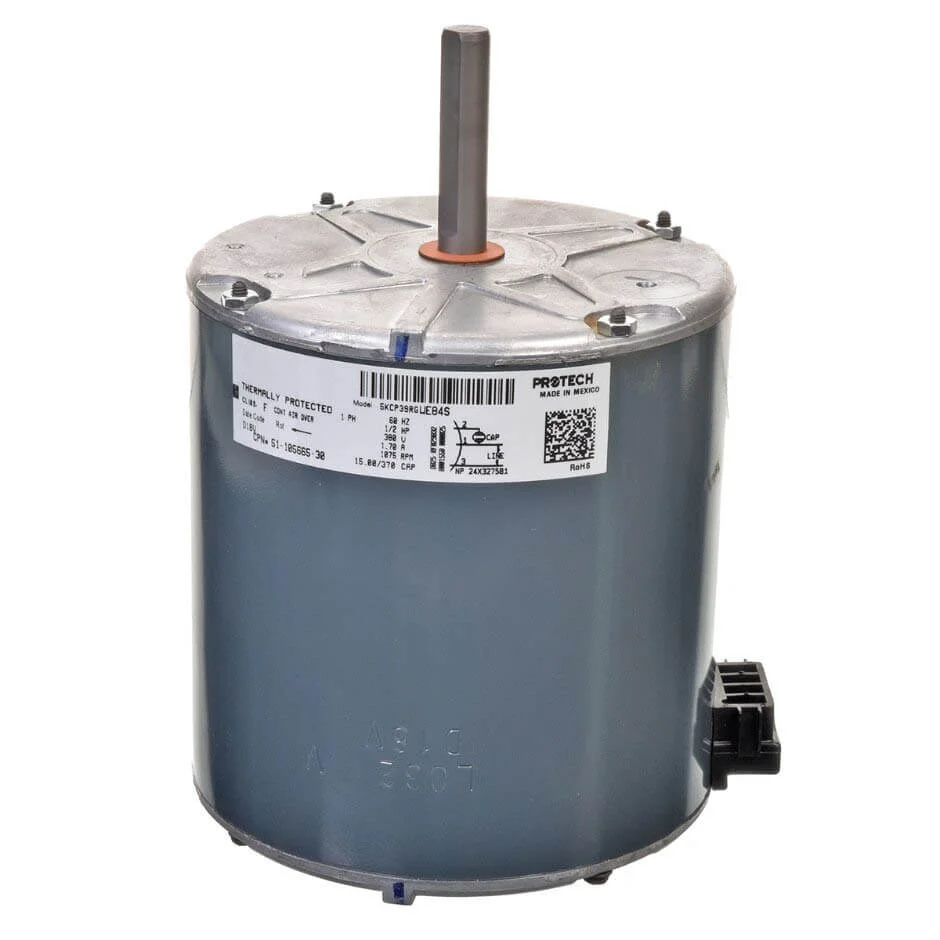 Condenser Motor, 1/2 HP, 1 Phase, 1 Speed, 380-415V, 1075 RPM