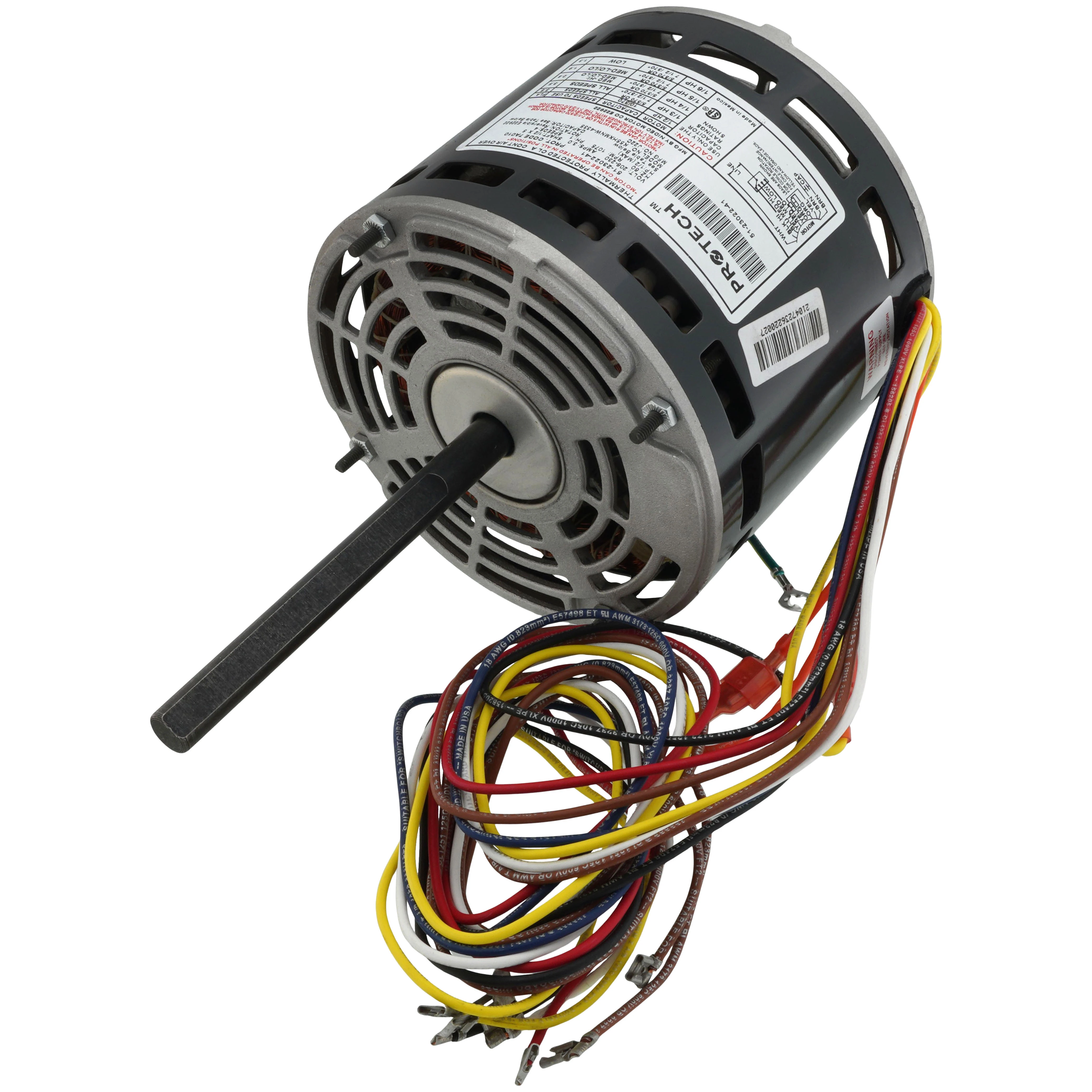 Motor, 208-230V, 1075 RPM, 1/2 HP