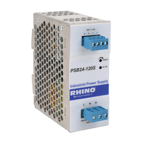 Switching Power Supply, 24 VDC At 5A/120W, 120/240 VAC Or 120-375 VDC Nominal Input
