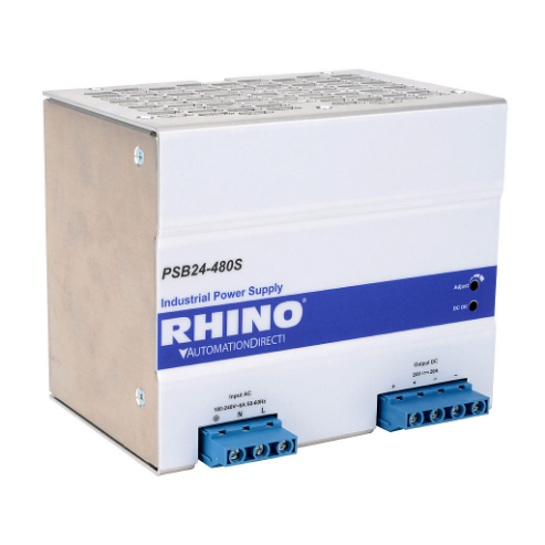 Switching Power Supply, 24 VDC At 20A/480W, 120/240 VAC Or 125-375 VDC Nominal Input