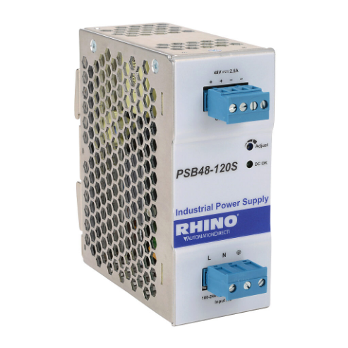 Switching Power Supply, 48 VDC At 2.5A/120W, 120/240 VAC Or 120-375 VDC Nominal Input