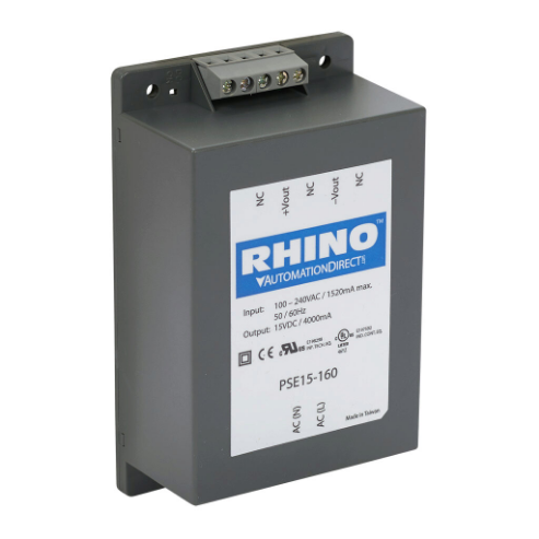 Switching Power Supply, 15 VDC At 4A/60W, 120/240 VAC Nominal Input, 1-Phase