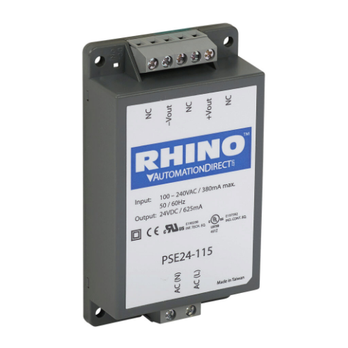 Switching Power Supply, 24 VDC At 0.625A/15W, 120/240 VAC Or 120-370 VDC Nominal Input