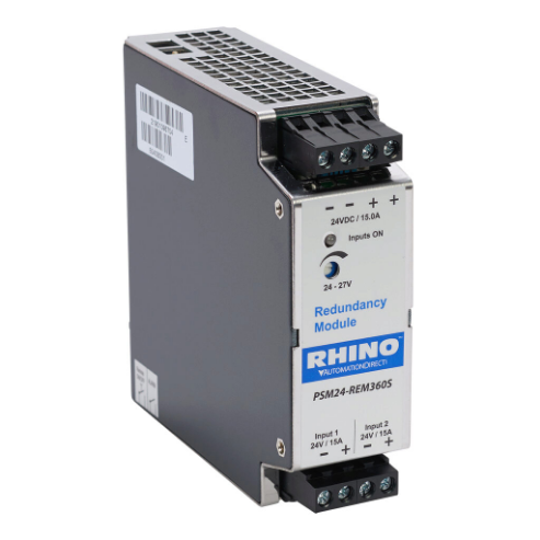 Redundancy Module, 2 Inputs, 24 VDC Nominal Input, 24-27 VDC Output, 15A, Alarm Contact