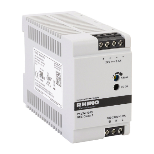 Switching Power Supply, 24 VDC At 3.8A/91W, 120/240 VAC Nominal Input, 1-Phase, Enclosed