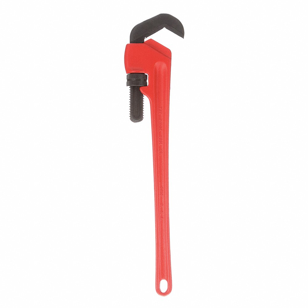 Hex Pipe Wrench, Cast Iron, 2 Inch Jaw Capacity, Smooth, 20 Inch Lg, I-Beam